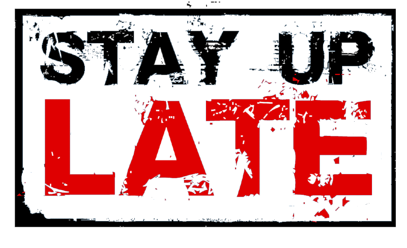 Logo of writing saying Stay Up Late